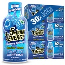 5 시간 ENERGY 샷 추가 강도, 블루 라즈베리 맛, 30 카운트, 1.93 Fl Oz, 설탕 무료, Zero Calories, 아미노산 및 필수 B 비타민, 다이어트 보충, 느낌 경고 및 Energized, 230 mg 카페인