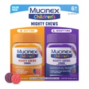 Mucinex Children's Mighty Chews Kids Cough Medicine Daytime and Nighttime Value Pack, Dextromethorphan, 혼합 Berry 풍미, 32 Medicated Chewable Tablets를 가진 아이를 위한 Dose Cough Suppressant에 쉬운
