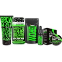 Beard 성장 장비 w/Biotin 머리 성장 비타민 + GROW 11-in-1 머리 성장 샴푸 w/Biotin + 남자를 위한 2X 두껍게 하는 겨우 왁스 + 남자를 위한 GROW Beard 성장 기름 - 미국에서 공식화하는