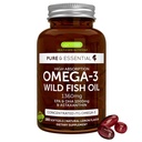 Igennus Ultra Pure Omega 3 Triglyceride rTG Wild Fish Oil 1360mg, IFOS 인증, EPA DHA 1000mg Plus Astaxanthin, Non-GMO, 남성 및 여성, 180 Softgels