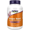 NOW 식품 보충제, 포도 씨앗 100 mg - 표준화 된 추출물, 비타민 C, 200 Veg 캡슐과 최소 90 % 폴리 페놀의 농축 추출물