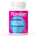 Florajen Women's Complete Triple-Action Prebiotic + Probiotic + Postbiotic for Digestive & Immune Support - 변비 및 Bloating의 빠른 인용 구호 - 글루텐 프리 - Vegan - Non-GMO - 30-Count