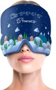 TheraICE Migraine Relief Cap, 냉각 젤 모자, Soothing Headache 아이스 팩 마스크 제품, 얼굴 냉 압착 헤드 랩 텐션 및 스트레스