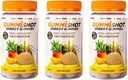 GummiShot 에너지 Gummies, 병 당 식물 기초 Caffeine Chews의 2475 mg, 긴 Lasting 에너지 승압기, 열대 33 조사 (포장 3)