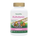 Natures Plus Animal Parade Gold Multivitamin 어린이 Chewables - 수박 맛 - 120 동물 모양 정제 - 비타민 D3, K2 및 프로바이오틱스 - 수박, 글루텐 무료 - 60 총 서빙