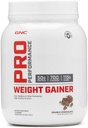 GNC 직업적인 성과 무게 게인업자 단백질 분말, 50g 단백질, 높은 칼로리, 700 칼로리, 지원 질량과 근육 회복, MCT, BCAA, 3rd 당 시험해, 두 배 초콜렛, 6 서빙, 2.5 lbs
