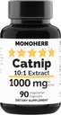 MONOHERB Catnip 추출물 1000 mg - 90 채식 캡슐