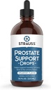 Strauss Naturals Prostate Support Drops – Urinary Tract Support, Gluten-Free, Soy-Free 및 Non-GMO, 7.6 fl oz의 Saw Palmetto와 남성을위한 전립선 건강 보조 식품