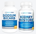 Kidney Restore & Sodium Bicarb 2 Pack Kidney Cleanse 천연 보충 나트륨 중탄산염 버퍼 산 Naturally