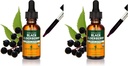 허브 Pharm 인증 유기 블랙 Elderberry 액체 추출 Immune 시스템 지원, 유기 Cane 알코올, 1 Oz (팩 2)