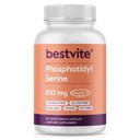 BestVITE Phosphatidylserine 캡슐 당 100mg (120 채식 캡슐) 샤프 PS® 녹색 - 특허 및 임상 시험 - Stearate Free - Soy Free - 글루텐 무료 - Vegan - Non GMO