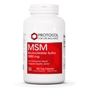 프로토콜 MSM Bioavailable Sulfur - 1,000mg - 합동 건강 & 건강한 머리, 피부 & 못* - Vegan & Non-GMO - 180 Veg 캡슐을 지원합니다