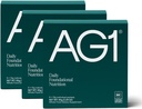 AG1 Athletic Greens Greens Powder 보충, Gut Health, Multivitamin, Probiotic, Gluten Free, Vegan 및 Keto Friendly, 75 비타민 (여행 팩, 15 카운트) - 클래식 포뮬러