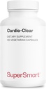 Supersmart - Cardio Clear (Garlic EDTA Supplement) - Malic Acid, 칼슘 Disodium EDTA, 마그네슘, Bromelain | Non-GMO 및 글루텐 무료 - 120 채식 캡슐