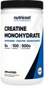 Nutricost 크레아틴 Monohydrate Micronized 분말 500G의 봉사 (5g) 당 5000mg - 100의 서빙, 17.9 Oz