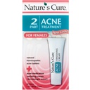 Nature's Cure 2 여성용 Acne 트리트먼트 60 타블렛 1온스 크림 (Pack of 7)