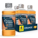 Pedialyte 빠른 Hydration 전해질 해결책, 오렌지, Hydration 음료, 33.8 Fl Oz (4의 포장)