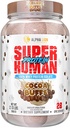ALPHA LION Superhuman Whey Protein Powder, Great Tasting Pure Whey Protein Isolate, Low Carb, Low Sugar, No Bloat Post 운동, 근육 회복 및 성장 (28 서빙, 코코아 버프)