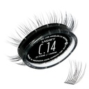 Lashify Curl 14mm Gossamer DIY 속눈썹 연장 보충물, 검정, 자연적 보기를 위한 쉬운 발진 속눈썹
