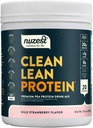 Nuzest - Pea Protein Powder - Clean Lean Protein, Premium Vegan Plant 기반 단백질 분말, Dairy Free, Gluten Free, GMO Free, Protein Shake (1.1 파운드), Wild Strawberry)