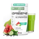 JYM Greens Super Food Powder for Performance, Watermelon Cucumber, Spirulina, 버섯, 비타민, BroccoPhane & Broccoli, 남성 및 여성, 30 인분
