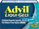 Advil 고통 Reliever/Fever 흡진기 Liqui-Gels 200mg - 20 ct의 3 팩