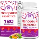 여성, 여성을위한 120 억 CFU Menopause Probiotics, Hot Flashes Menopause, 나이트 스웨터, Mood Swings, Gut 및 호르몬을위한 All-Natural Probiotics 보충 교재 - 60 초본 캡슐
