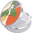 Nipichsha Pill Box, Purse & Pocket, 귀여운 여행 의학 주최자, 비타민, 약물, 물고기 오일 및 보충, 열대 식물을 보유하는 휴대용 의학 용기 홀더