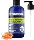 Pawstruck 순수한 인간 급료 야생 알래스카 Salmon 기름 개 & 고양이 – 오메가 3 & 6의 여분 힘 보충교재, EPA DHA Immune 지원을 위한 지방산