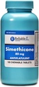 믿을 수 있는 1 Simethicone 80mg 반대로 가스 100 Peppermint 정제 (1개의 병)