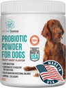 Dog Probiotic Powder의 약 120 인분 - Probiotics 및 Digestive Enzymes Supplement 및 Dog Digestive Support - 미국에서 만든