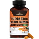 Bioperine 캡슐을 가진 새로운 AGE Turmeric Curcumin - 95%를 가진 자연적인 합동 & 건강한 지원은 힘 & 흡수를 위한 Curcuminoids를 표준화했습니다 - 비 GMO, 글루텐 자유로운 (90의 조사 1))