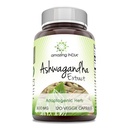 놀라운 인도 Ashwagandha 500 mg Veggie 캡슐 보충 | 자연 Ashwagandha | Non-GMO | 글루텐 무료 (120 개)