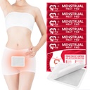 Menstrual Patches, Menstrual Cramps, 휴대용 기간 Cramps 열 치료 패치 용 열 패치 - 6 Pack Hot Compress Warm Wrap, 여성을위한 여행 필수