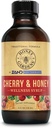 꿀 Gardens Cherry & Honey Soothing Throat Syrup, Apitherapy Formula with Organic Raw Honey, Organic Apple Cider Vinegar, Black Cherry 및 초본 추출물, 24 서빙, 4 FL. OZ.