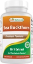 제일 자연적인 바다 Buckthorn 기름 분말 추출물 10:1 500 mg 240 캡슐 - 비 GMO, 글루텐 자유로운 - 자연적인 Occuring Omega-7 Palmetoleic 산을 포함합니다