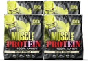 COLOSSAL LABS 근육 Whey Protein flavored Protein Powder, 25,000mg Amino Acid / Serving, 냉각 필터링 (포장 할 수있다 배) (20 파운드 (포장 4), 바닐라)