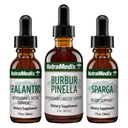 NutraMedix Detox Support Bundle - Sealantro (Chlorella, Cilantro Leaf & Pacific Cold-Water Red Seaweed), Sparga (Astragalus) 및 Burbur Pinella Extracts for Cleansing & Detox Support - 3 조각 세트