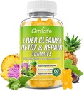 밀크 엉겅퀴 3000mg, 댄 델리온, Artichoke, Sugar Free Liver Detox Gummies, 파인애플 맛 - 60 카운트와 함께 24 인 1 간 건강 보충