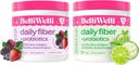 Collagen, Probiotics & Electrolytes와 함께 매일 섬유 보충 번들 - 소화 건강, 정기성 및 피부 건강을 지원합니다 – Cucumber Lime Mint & Wild Berry flavors – 32 서빙 총