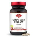 Olympian Labs 포도 씨앗 추출물 400mg Vegan 캡슐 | 심장 및 면역력, 항산화제 - 100 카운트 지원