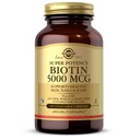 Solgar Biotin 5000 mcg - 건강한 피부, 손톱 및 모발을 촉진 - 에너지 생산, 단백질, 탄수화물 및 지방 대사 - 비타민 B - 비 GMO, Vegan, 글루텐 무료 - 100 서빙, 불꽃, 표준 포장, 100 조사