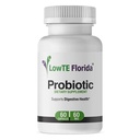 LowTE Florida® Probiotic 보충교재 - 60의 캡슐, 60mg의 Lactobacillus Acidophilus, Lactobacillus Rhamnosus & Bifidobacterium Longum를 가진 소화 건강을 위한 Probiotics