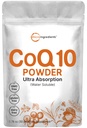 마이크로 성분 수용성 COQ10 보충교재 (분말 모양에서 서빙 당 COQ10 200mg), 50 그램 (8 달 공급), 여분 흡수, 지원 심장 및 에너지 건강, Vegan 친절한