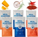식사 부스터 MB 다양성 팩 샘플러 Savory Protein Supplement, Cheesy Cheese, Buffalo, Unflavored, Grass-Fed Collagen, 근육 성장, Tendon, Ligament, 머리 피부 수리, Gut 건강