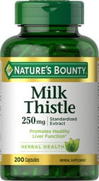 자연의 Bounty 우유 이틀 캡슐, 전통적으로 간 건강, 초본 보충교재, 서빙 당 250 mg, 200 조사를 위해 사용하는