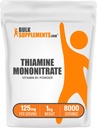벌크Supplements.com 티 아민 Mononitrate 분말 - 비타민 B1 분말, 티 아민 B1 보충 - B1 비타민, 글루텐 무료, 봉사 당 125mg, 5kg (11 파운드) (5의 포장