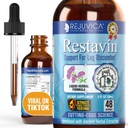 Restavin - 고급 다리 지원 보충교재 - 더 나은 흡수를 위한 액체 납품 - 비타민 C, 철, Valerian, Turmeric, 마그네슘 & 더 많은 것!