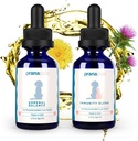 PranaPets Adrenal Immunity Regimen | 개와 Cushing 's & Immunity Blend Supplement for Dogs & Cats와 함께 개를위한 균형