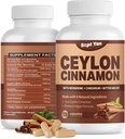 Ceylon Cinnamon 캡슐 1200mg Cinnamon Bark는 크롬, Berberine HCL & Turmeric, 채식주의자, 120의 캡슐, 에너지, 대사, 심장 & 면역 지원을 가진 보충교재를 보충합니다